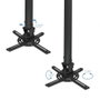 Tooq PJ3030TN-B Soporte de Techo para Proyector, Inclinable Giratorio Nivelable, hasta 20 kg, Negro